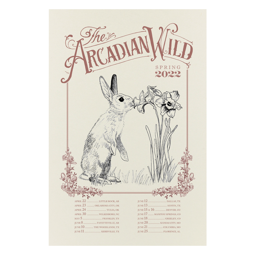 2022 Spring Tour Poster Signed The Arcadian Wild 2022 spring tour poster signed the arcadian wild